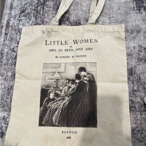 Little Women Canvas Tote Bag - Cream